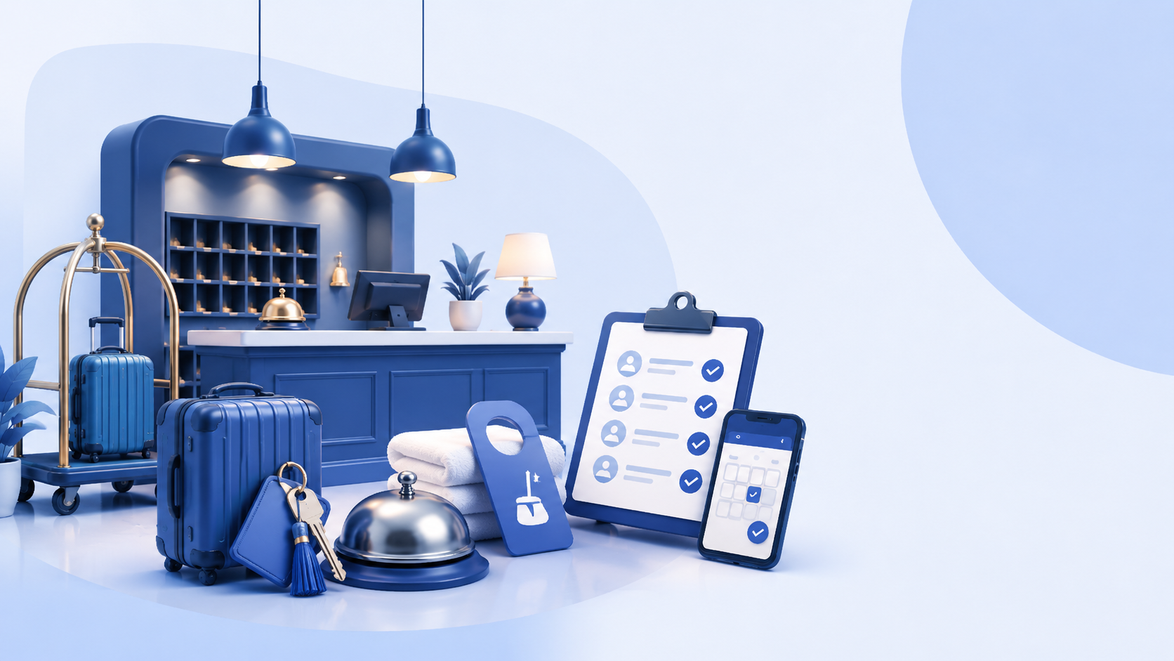 Hospitality and hotel workforce management software for staff schedules coverage tasks and team communication