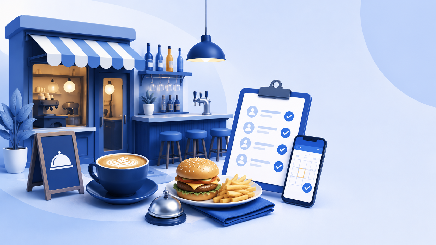Restaurant and cafe workforce management software for scheduling coverage tasks and team communication